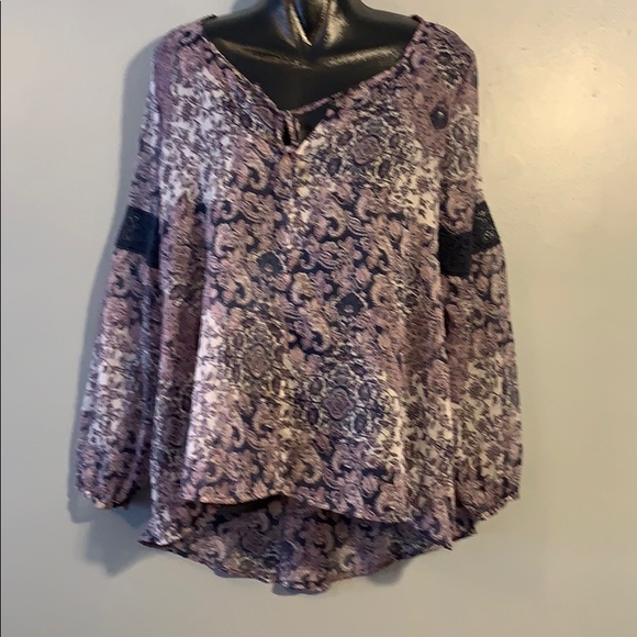 Sun & Shadow Tops - Sun & Shadow Blouse see through large